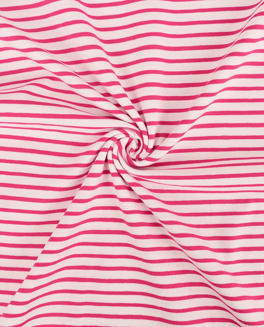 Jersey Stripe Yarn Dyed : 4088 : 17 : Fuchsia