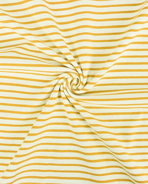 Jersey Stripe Yarn Dyed : 4088 : 1834 : Soft Ochre