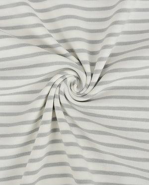 Jersey Stripe Yarn Dyed : 4088 : 62 : Light Grey