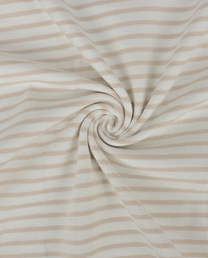 Jersey Stripe Yarn Dyed : 4088 : 652 : Light Beige