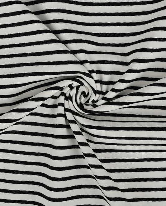 Jersey Stripe Yarn Dyed : 4088 : 69 : Black