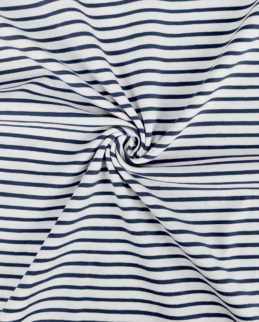 Jersey Stripe Yarn Dyed : 4088 : 8 : Navy