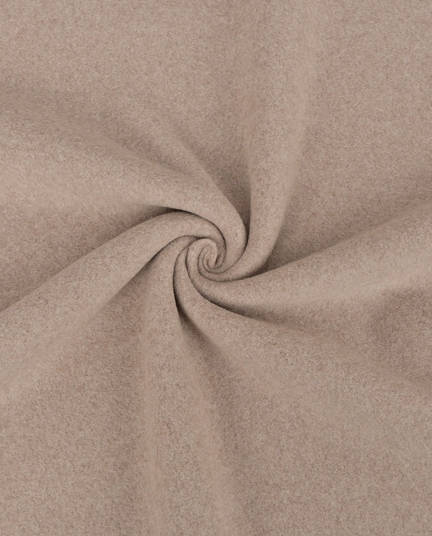 Cotton Heathered Double Fleece : 4459 : 654 : Dark Beige