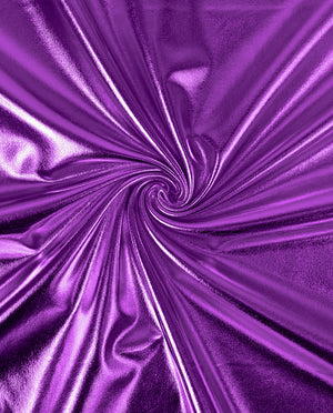 Stretch Foil Fabric : 9000 : 45 : Purple