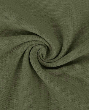 Stretch Linen Plain : 4557 : 1021 : Army Green