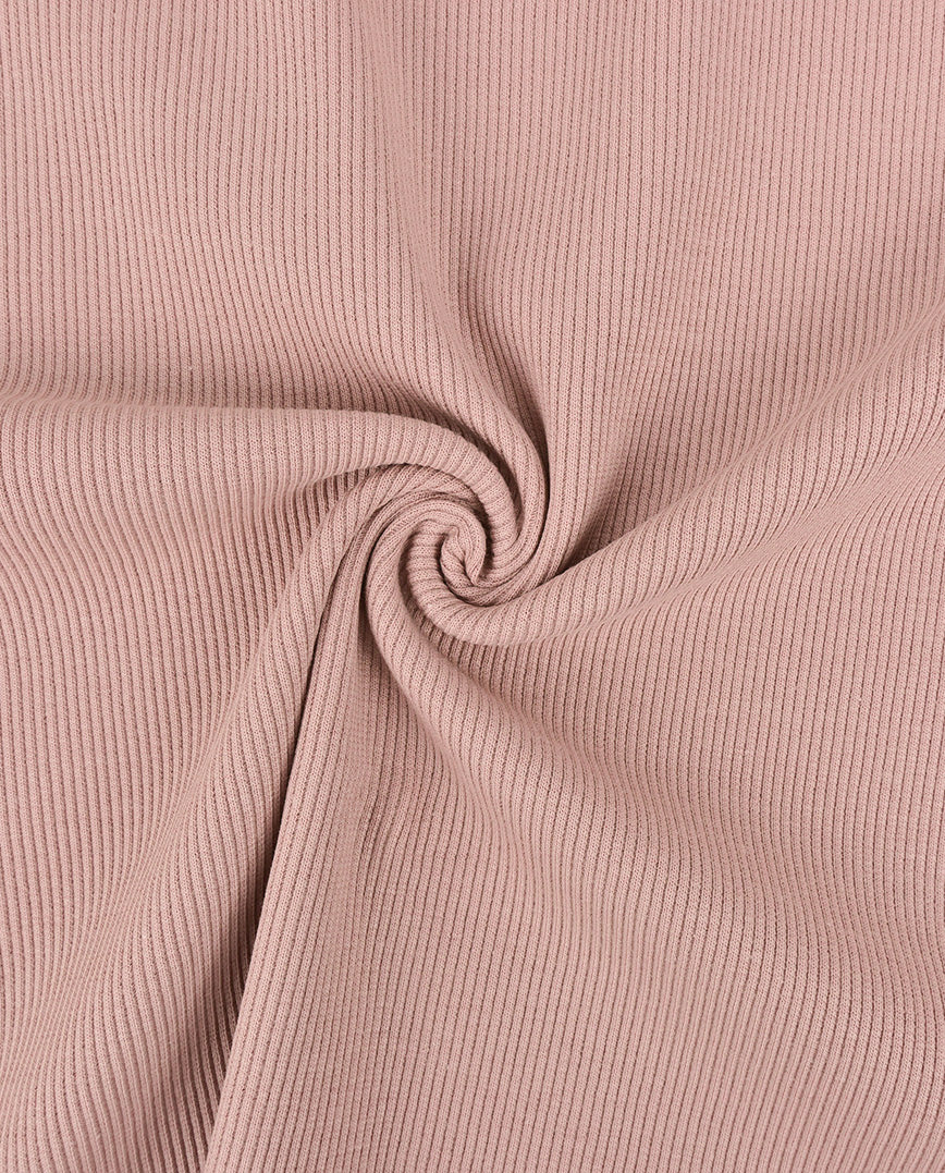 (In Stock) Rib Jersey : 4876 : 413b : Old Rose (by the half yard)