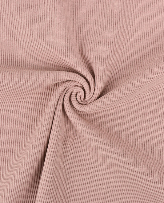 (In Stock) Rib Jersey : 4876 : 413b : Old Rose (by the half yard)