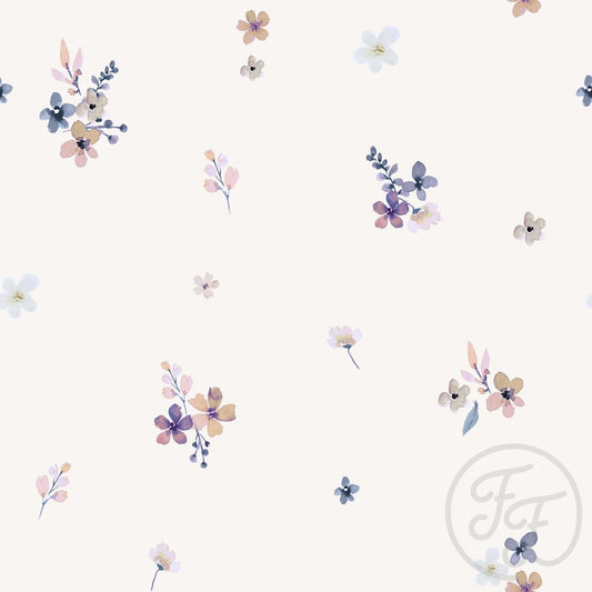 (IN STOCK) Family Fabrics | Flower Karla Romantic | Pointelle BY THE HALF YARD