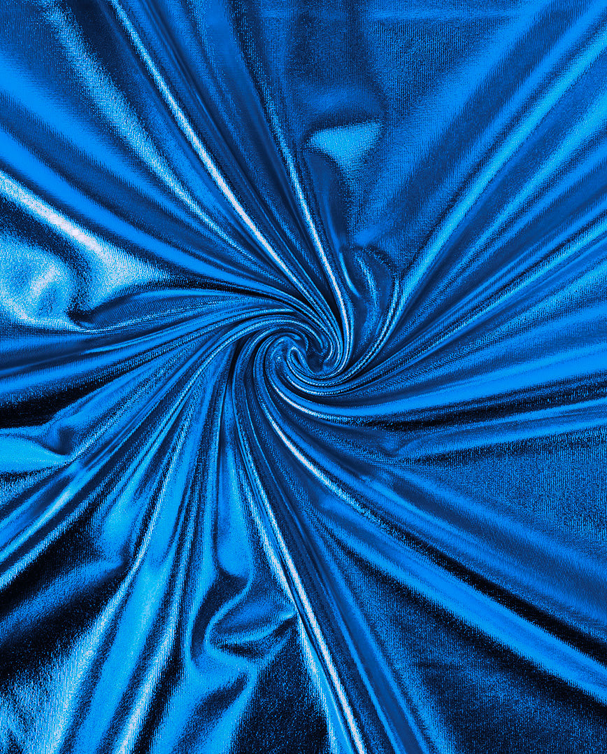 Stretch Foil Fabric : 9000 : 5 : Cobalt
