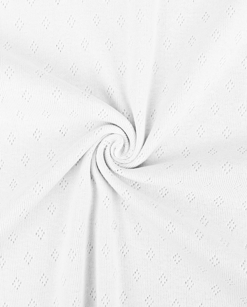 Pointelle Jersey : 4693 : 50 : White