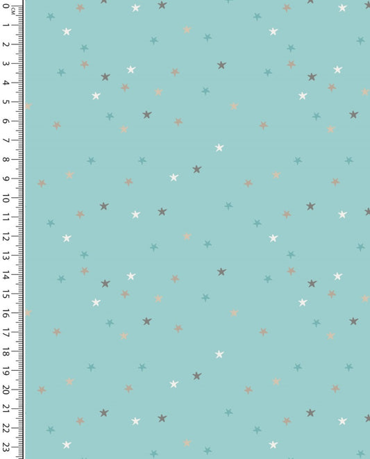 Poplin Rotation Toff Stars : 5472 : 1203 : Light Mint