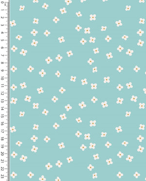Poplin Rotation Toff Little Flowers : 5473 : 1203 : Light Mint