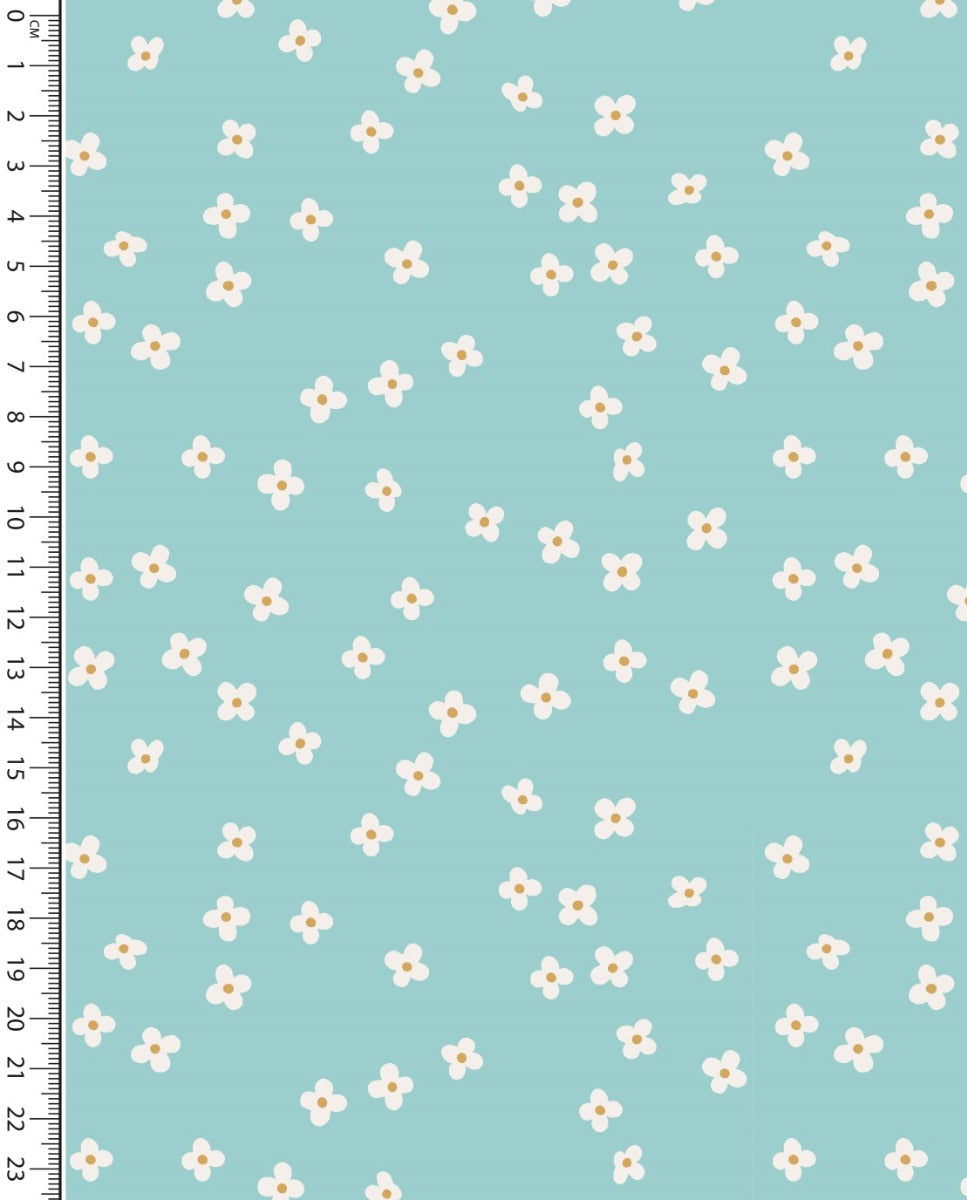 Poplin Rotation Toff Little Flowers : 5473 : 1203 : Light Mint