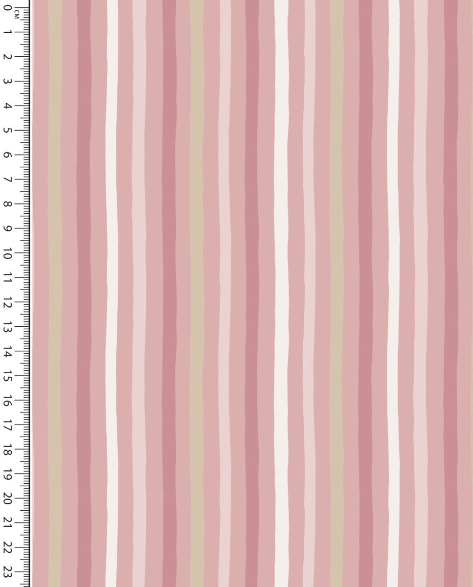 Poplin Rotation Toff Stripes : 5474 : 2213 : Old Rose