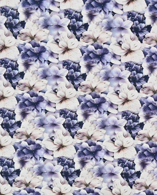 Jersey Digital 3 D Flower : 5738 : 764 : Grey