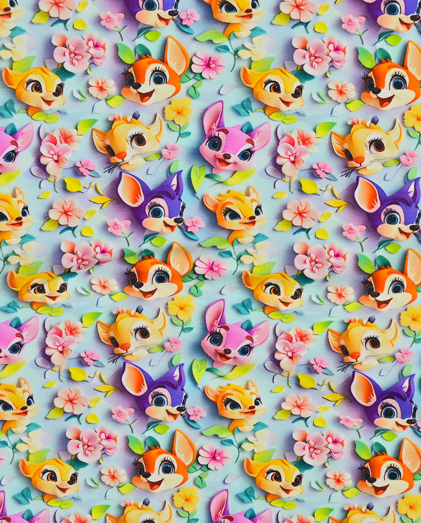 Jersey Digital 3 D Bambi : 5758 : 1 : Light Blue