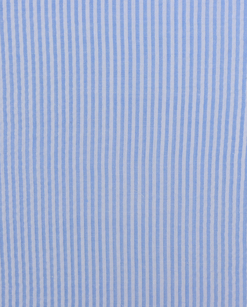 Seersucker Stripe 0.2cm : 5808 : 1 : Light Blue