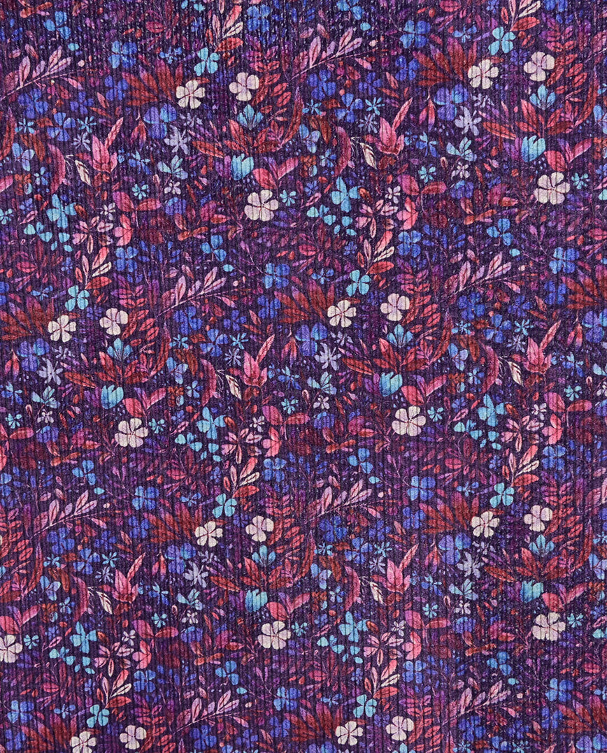 Cord Digital Flowers : 5863 : 1345 : Purple