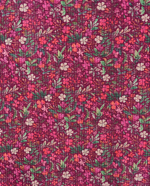 Cord Digital Flowers : 5863 : 2117 : Fuchsia