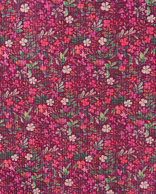 Cord Digital Flowers : 5863 : 2117 : Fuchsia