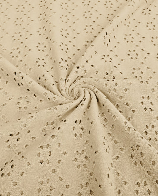 Brodery Jersey : 4892 : 652 : Light Beige