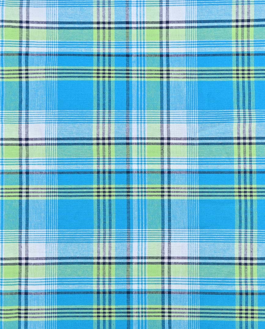 Check Madras : 9577 : 4 : Aqua