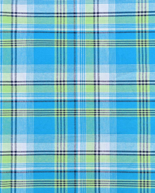 Check Madras : 9577 : 4 : Aqua