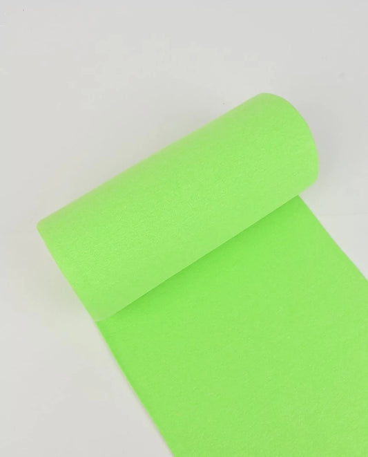 Euro Solids | Neon Green | Smooth Ribbing | BY THE HALF YARD
