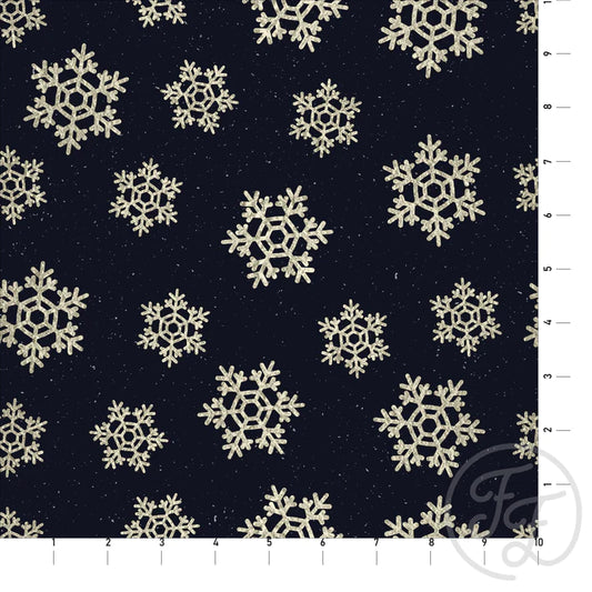 Family Fabrics | Snowstars 112-178 | (by the full yard)