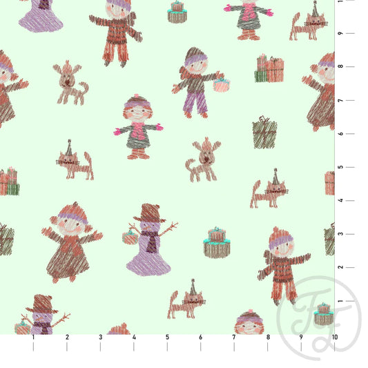 Family Fabrics | Winterfun 112-167 | (by the full yard)