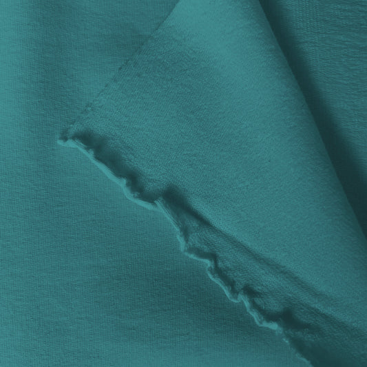 American Milled | Aqua Sea | French Terry | Organic (BY THE HALF YARD)