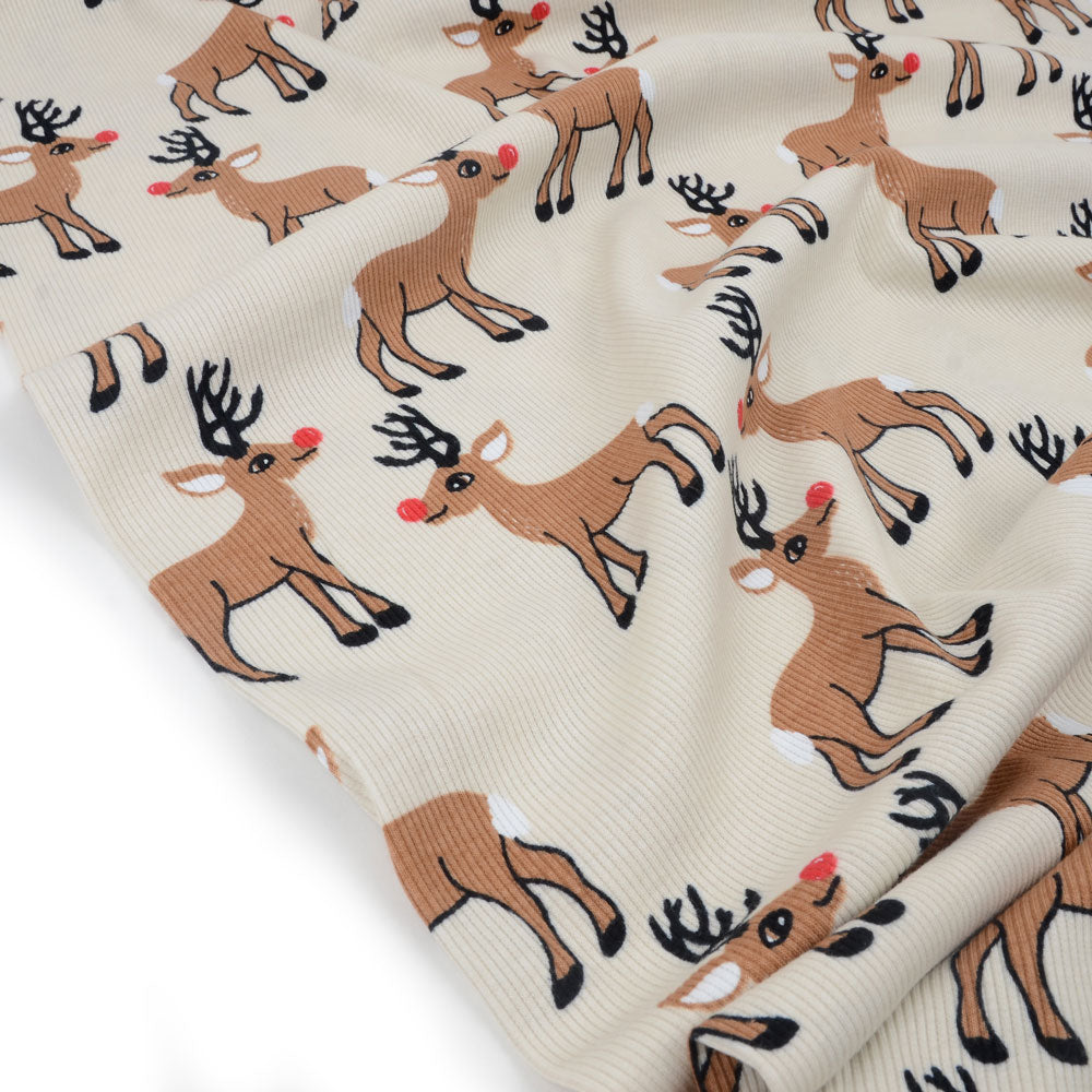 Tygdrommar | Rudolph | Rib 2x1 | Organic (BY THE HALF YARD)