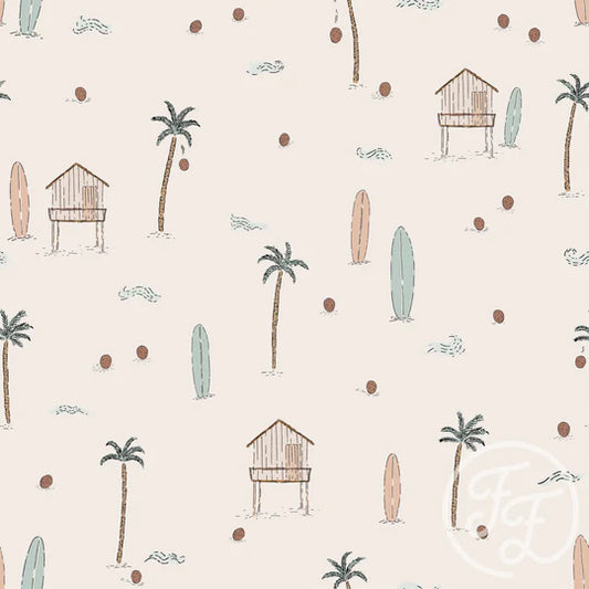 (IN STOCK) Family Fabrics | At the Beach 101-102 | Jersey 180gsm BY THE HALF YARD