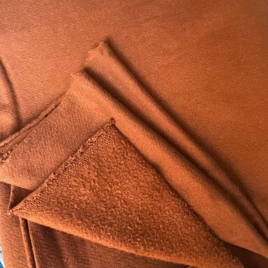 American Milled | Gingerbread | BRUSHED High Loop French Terry (100% cotton) | Organic (BY THE HALF YARD)