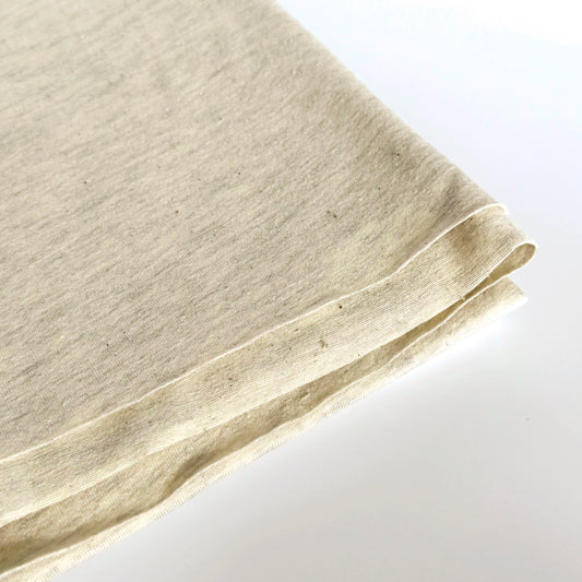 American Milled | Heathered Oatmeal | Jersey (Lightweight) | (BY THE HALF YARD)