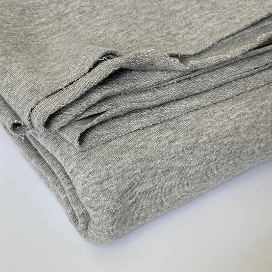 American Milled | Heathered Gray | Heavyweight French Terry | Organic (BY THE HALF YARD)