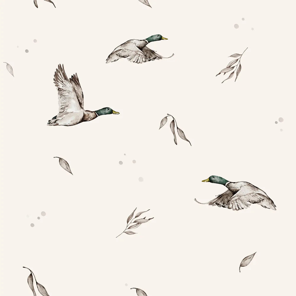 (IN STOCK) Family Fabrics | Gentle Wings Beige | Soft Jersey 220gsm BY THE HALF YARD