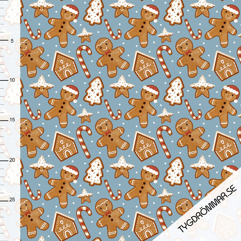 Tygdrommar Jersey - Gingerbread BY THE HALF YARD