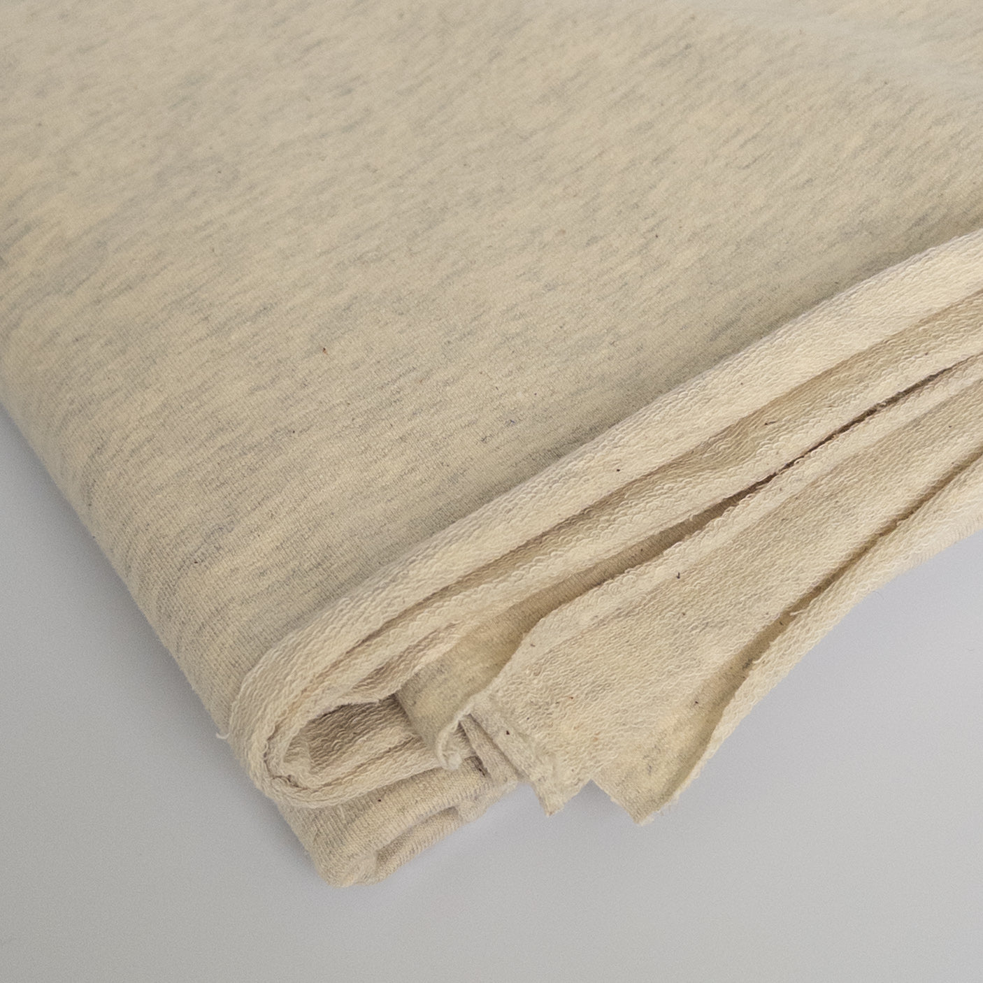 American Milled | Heathered Oatmeal | French Terry (BY THE HALF YARD)