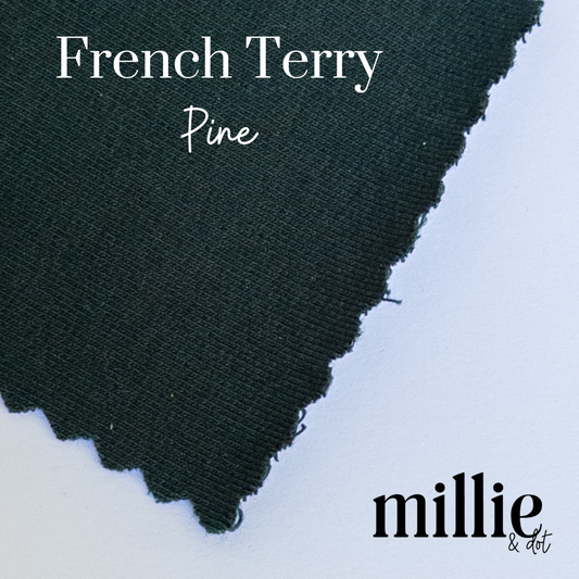 American Milled | Pine | Heavyweight French Terry | Organic (BY THE HALF YARD)