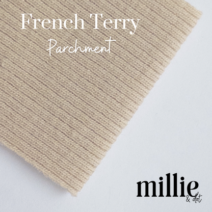 American Milled | Parchment | French Terry | Organic (BY THE HALF YARD)