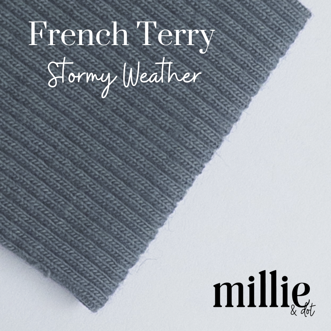 American Milled | Stormy Weather | French Terry | Organic (BY THE HALF YARD)