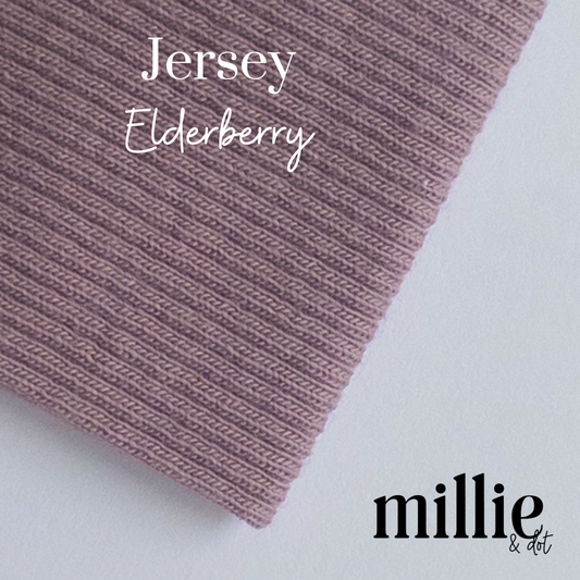 American Milled | Elderberry | Jersey | Organic (BY THE HALF YARD)