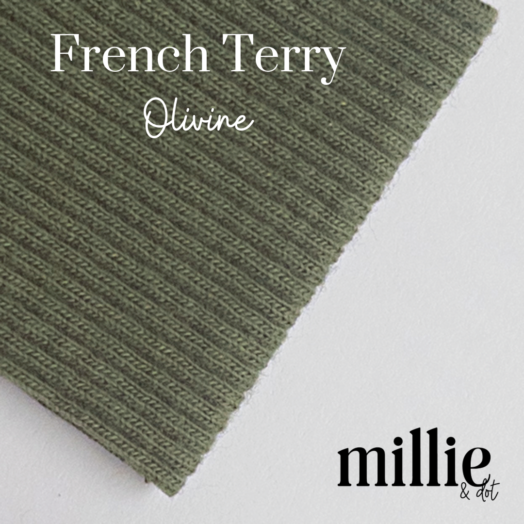 American Milled | Olivine | French Terry | Organic (BY THE HALF YARD)