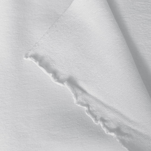 American Milled | Bright White | French Terry | Organic (BY THE HALF YARD)