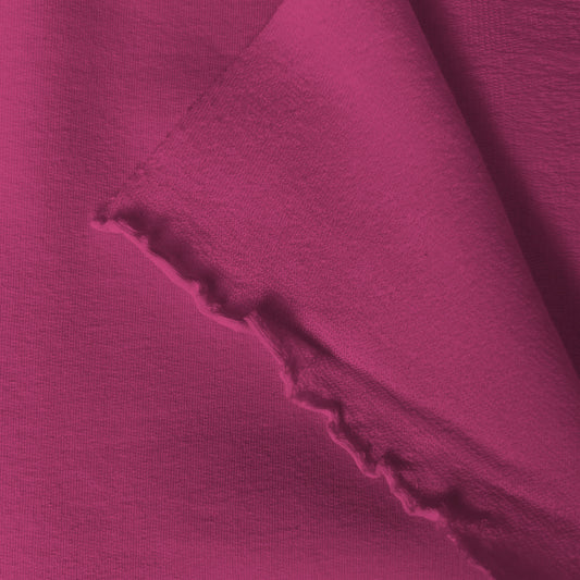 American Milled | Shocking Pink | French Terry | Organic (BY THE HALF YARD)