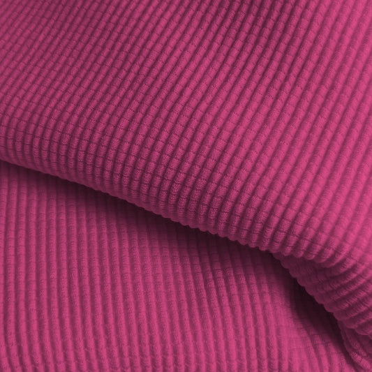 American Milled | Shocking Pink | Box Waffle | Organic (BY THE HALF YARD)