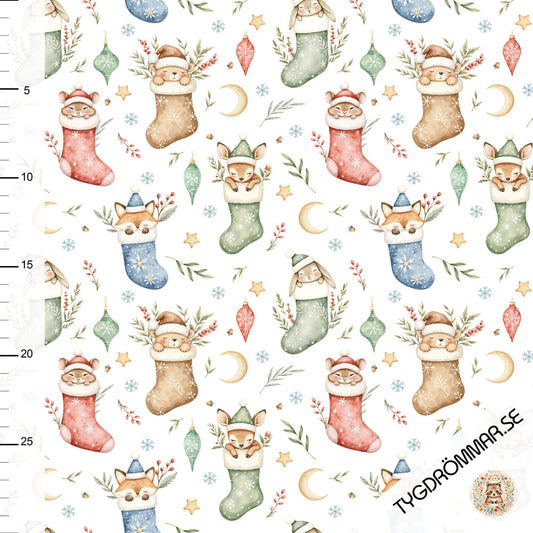 Tygdrommar | Christmas Stocking (limited) | Jersey 220gsm | Organic (BY THE HALF YARD)