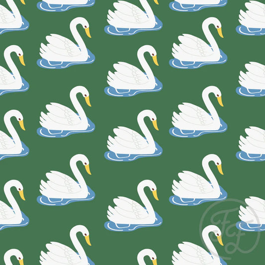 Family Fabrics | Swans Green 106-300 | (by the full yard)