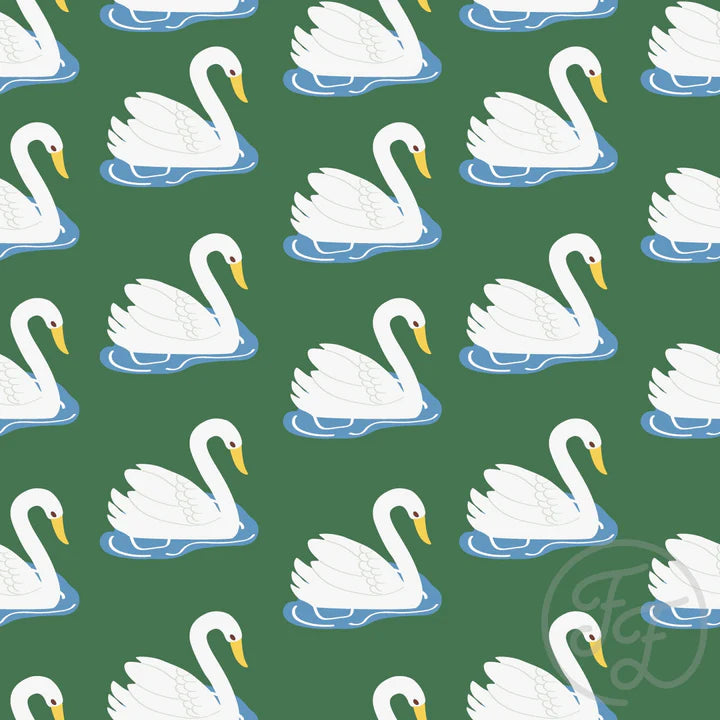 Family Fabrics | Swans Green 106-300 | (by the full yard)